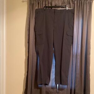 Black Cargo Pants with Utility Design